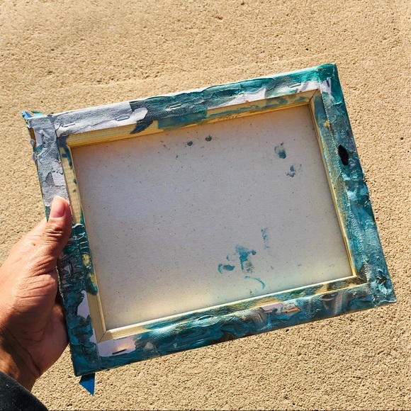 blue and pink abstract mixed artwork - Picture 9 of 13